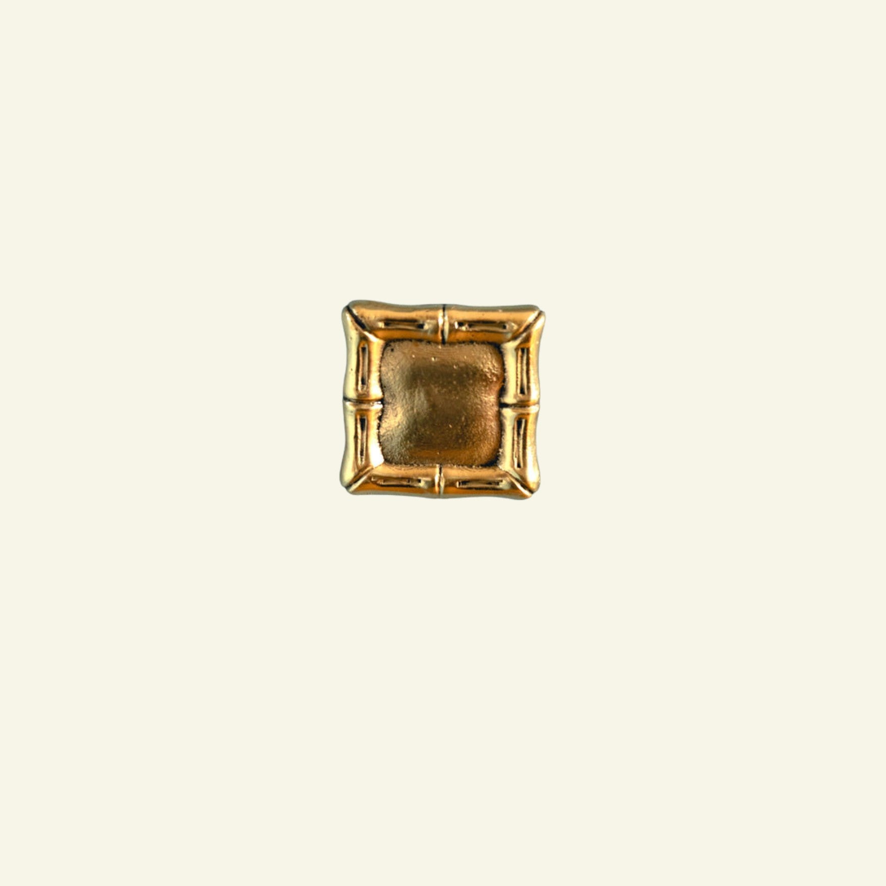 Bamboo-square-knob-lacquered-brass