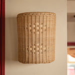 Beatrice Wall Light Shade, Natural lifestyle close up front