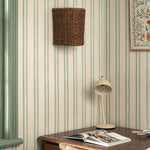 Beatrice Wall Light Shade, Teak lifestyle close up