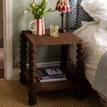 Bobbin-side-table-as-a-bedside-table-side-angle