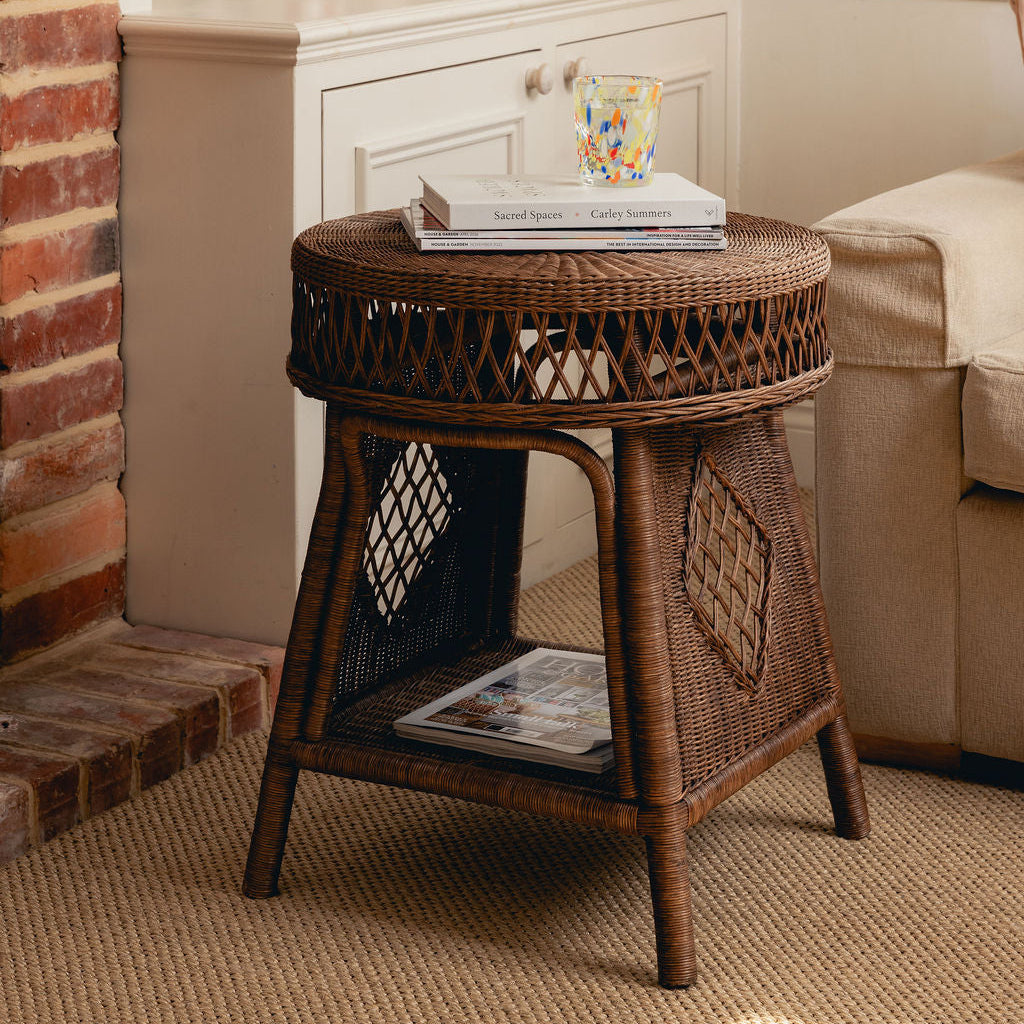 Cecily Round Side Table, Teak lifestyle