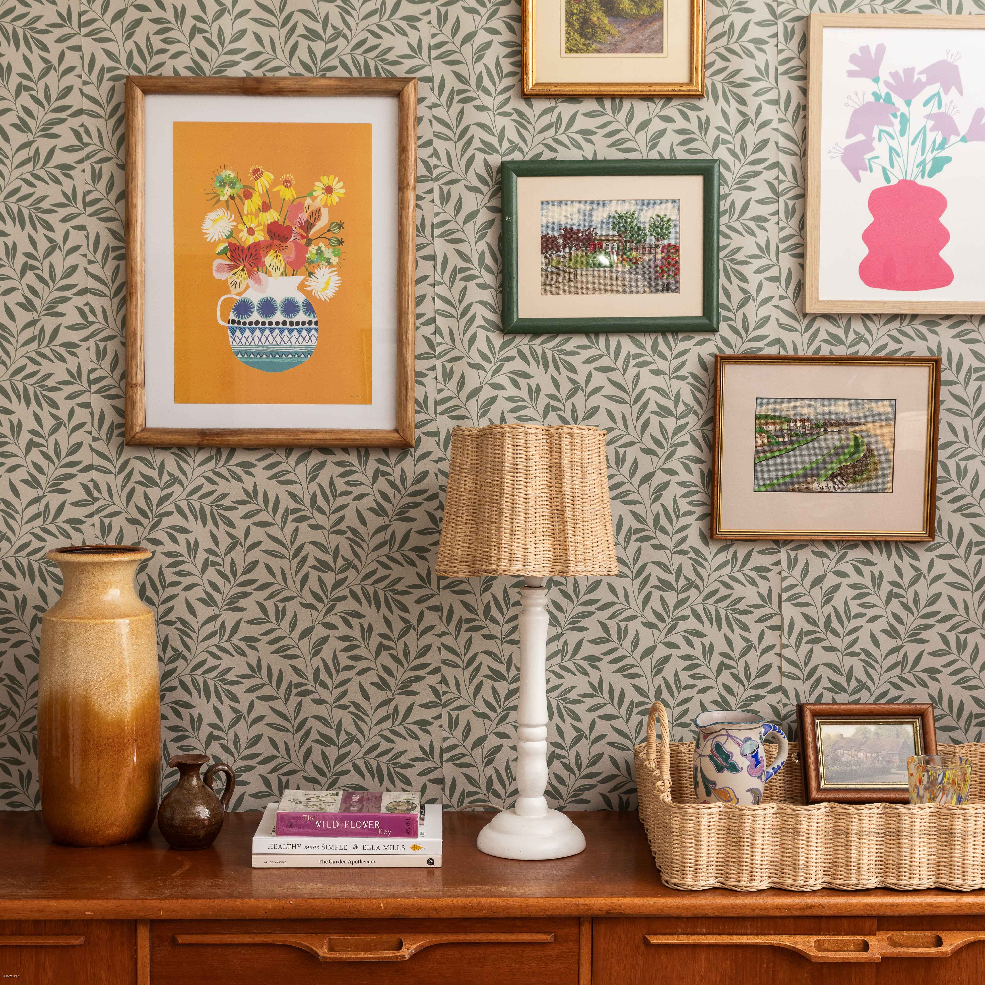 Clover-rattan-lampshade