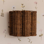 CLOVER-rattan-wall-light-shade-teak