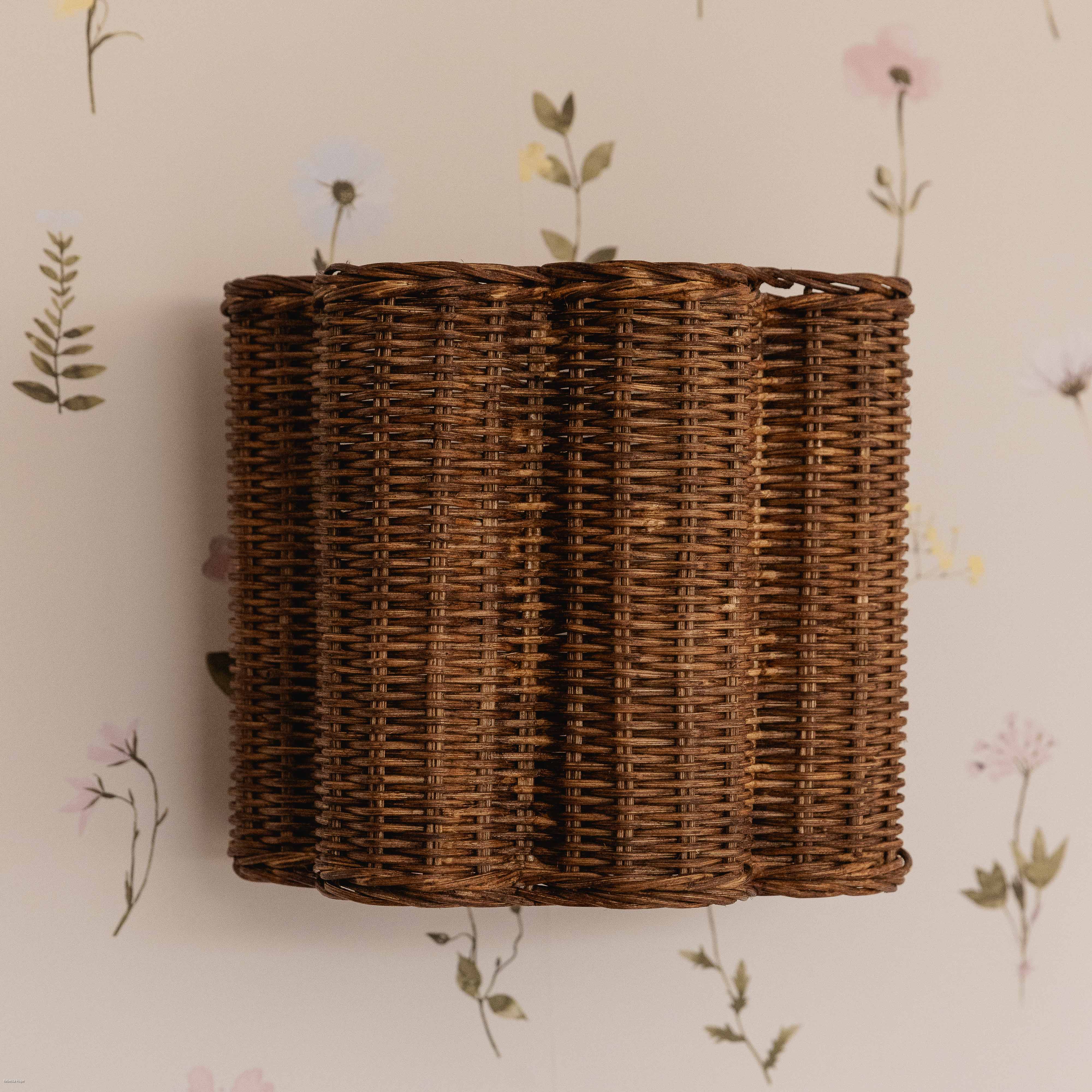 CLOVER-rattan-wall-light-shade-teak