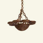 Dahlia Rattan Pendant Shade, Teak