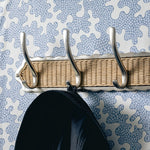 Delilah Hook Rail, Chrome & Natural, closeup lifesyle