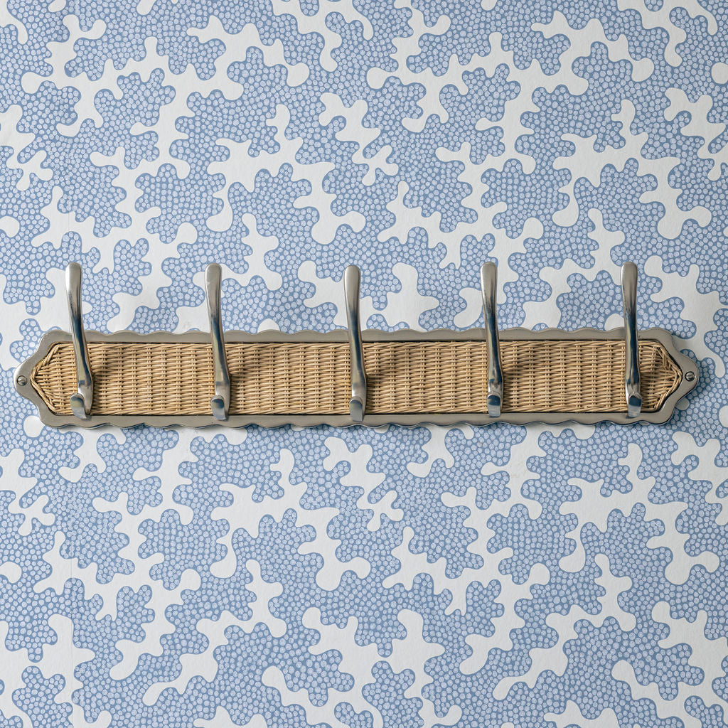 Delilah Hook Rail, Chrome & Natural, lifestyle