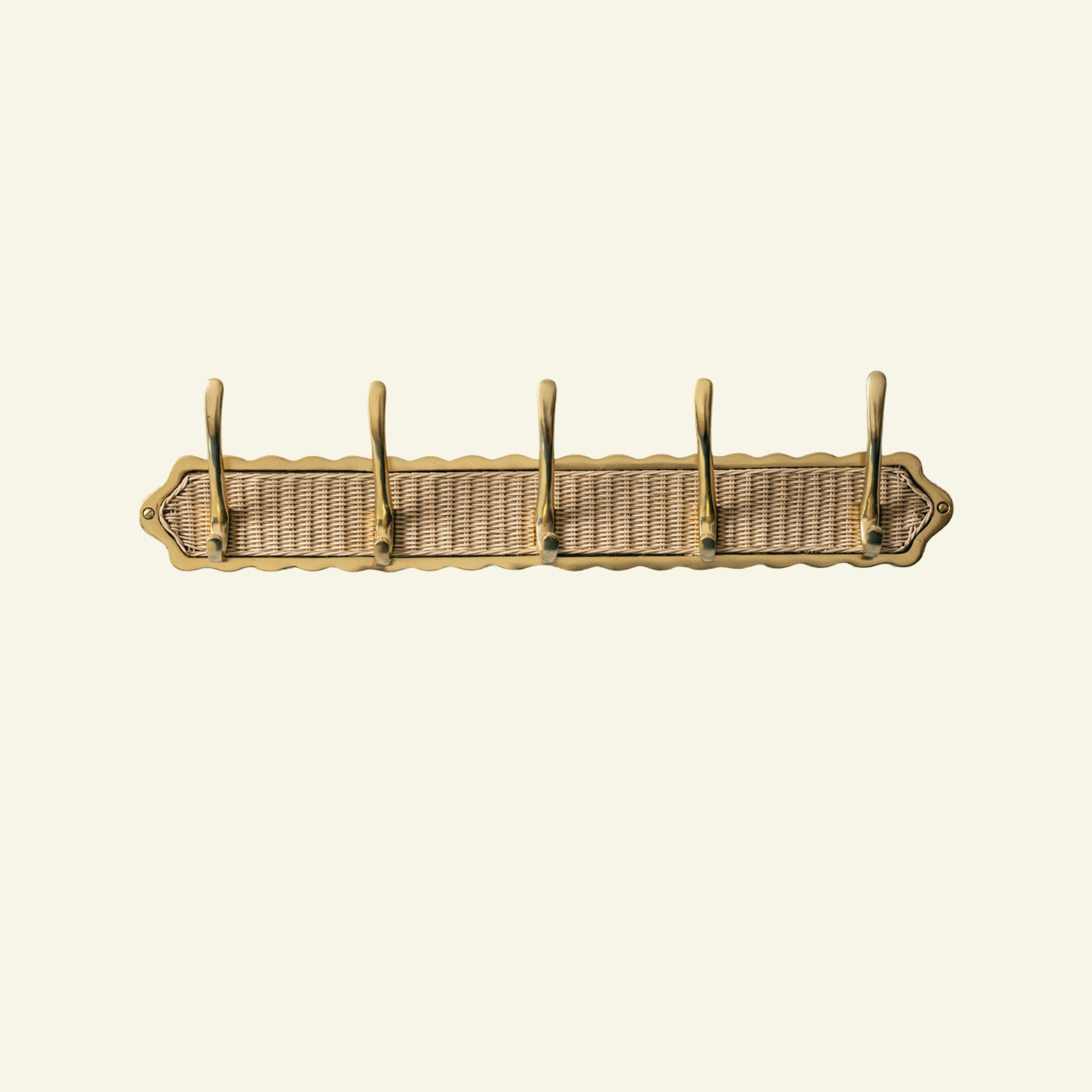 Delilah Hook Rail, Gold & Natural