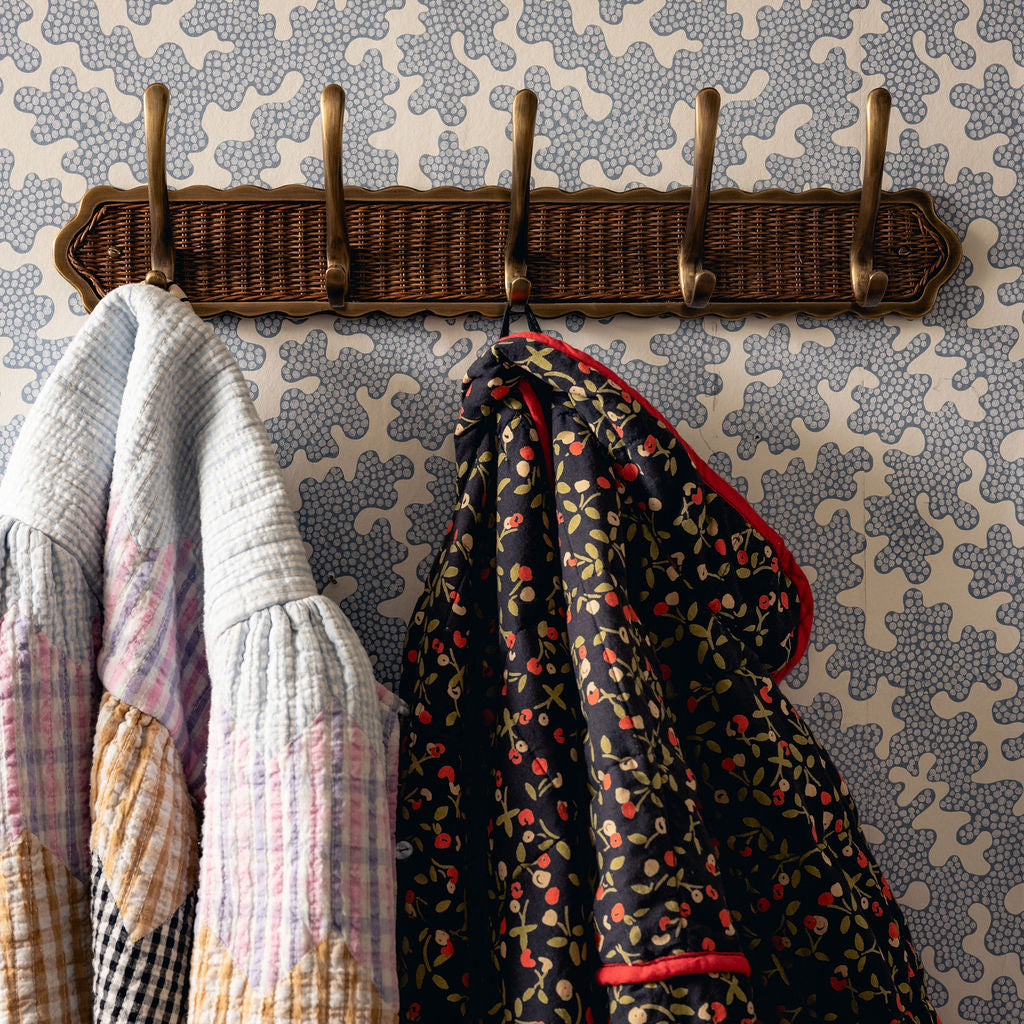 Delilah Hook Rail, Teak & Aged Brass lifestyle
