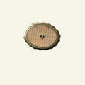 Delilah Oval Ceiling Rose, Gold & Natural