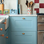 Delilah Oval Knob, Brass & Natural lifestyle