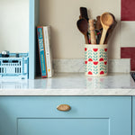 Delilah Oval Knob, Brass & Natural lifestyle close up
