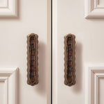 Delilah Rattan Handle, Aged Brass