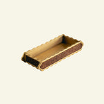 Delilah Small Tray, Brass & Teak