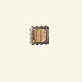 Delilah Square Knob, Chrome & Natural