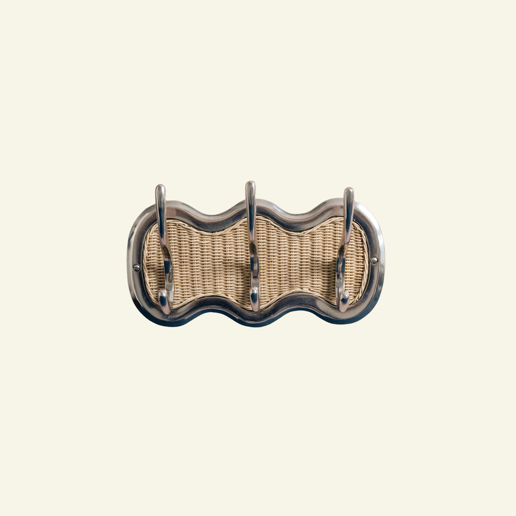 Eliza Hook Rail, Chrome & Natural