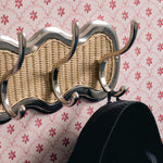 Eliza Hook Rail, Chrome & Natural lifestyle close up