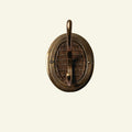 Eliza Rattan single hook, aged brass
