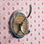 Eliza Single Hook, Chrome & Natural close up