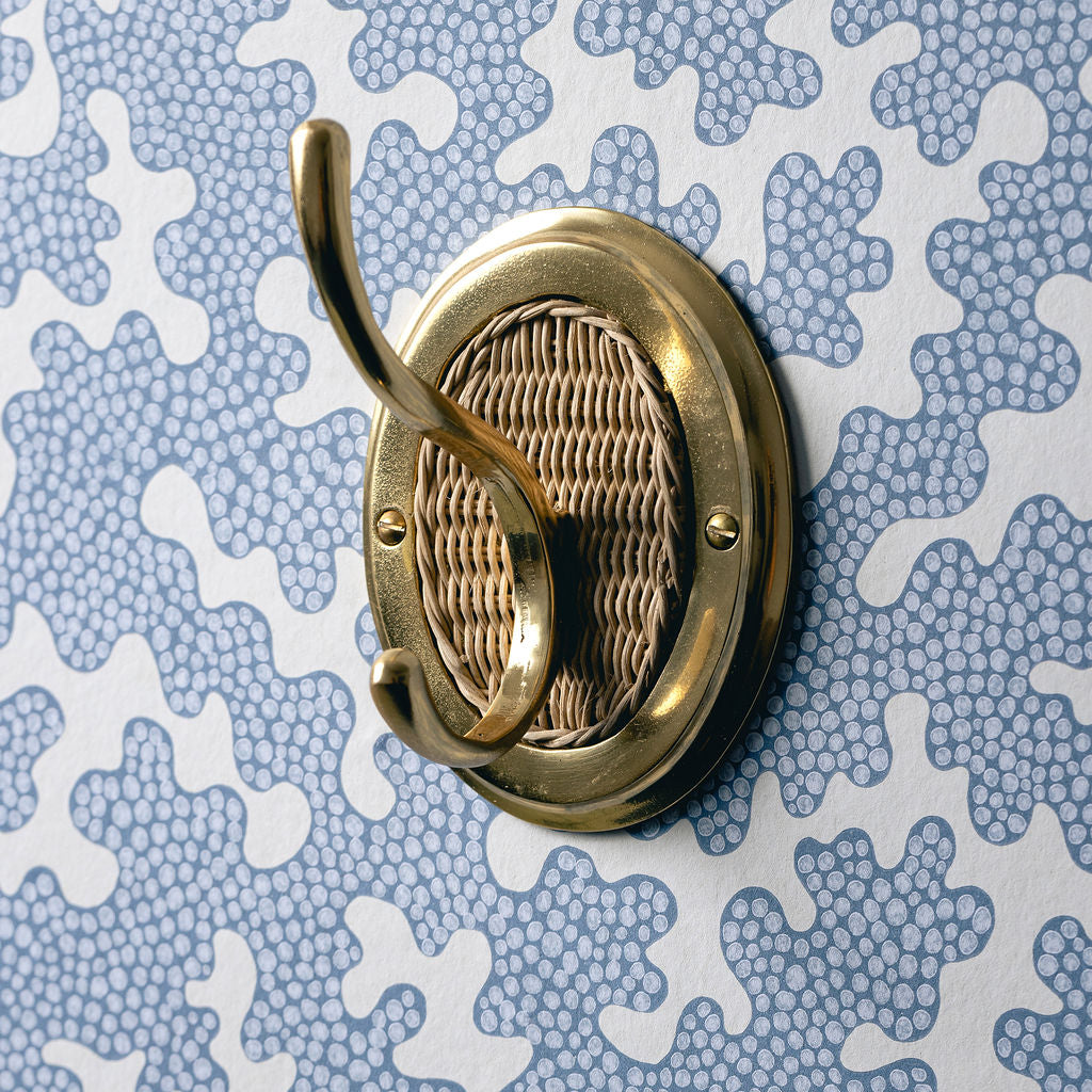 Eliza Single Hook, Gold & Natural side