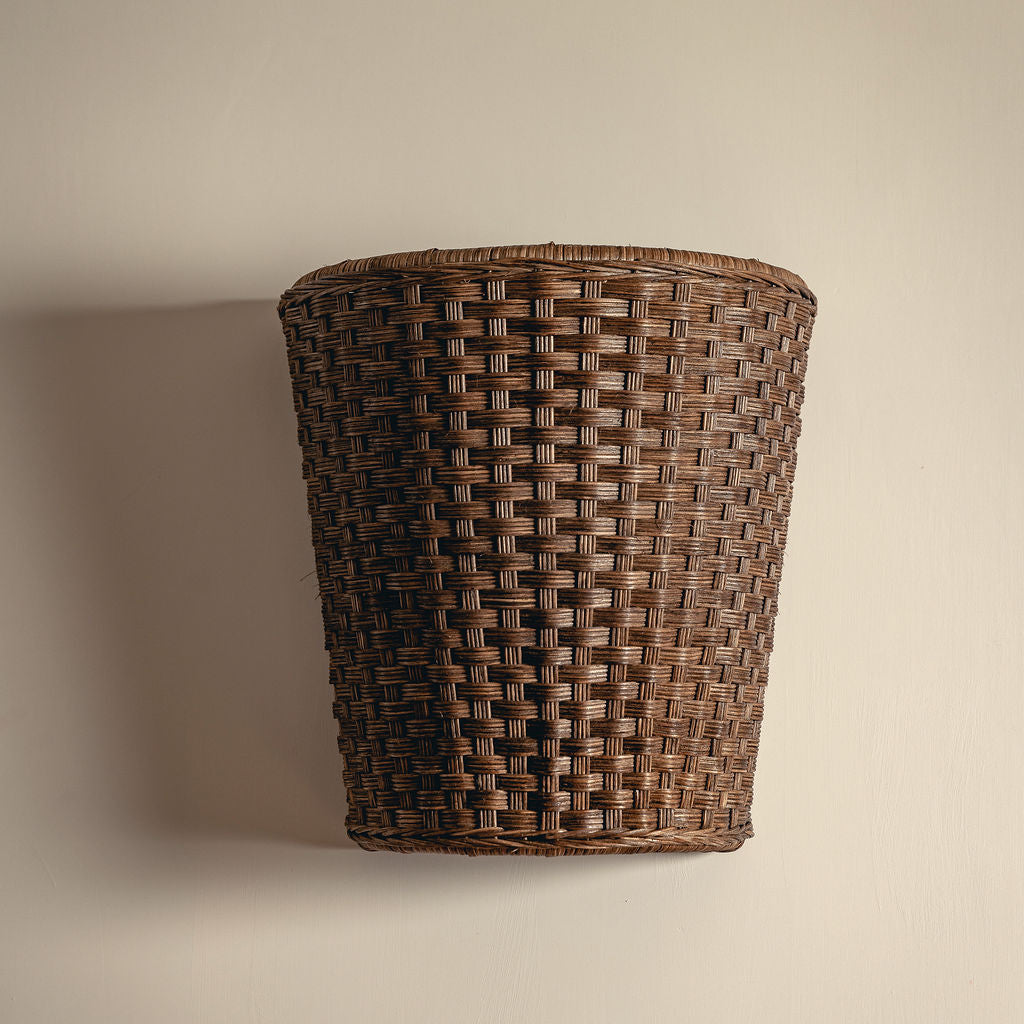 Evelyn Wall Light Shade, Teak lifestyle close up