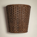 Evelyn Wall Light Shade, Teak lifestyle close up front