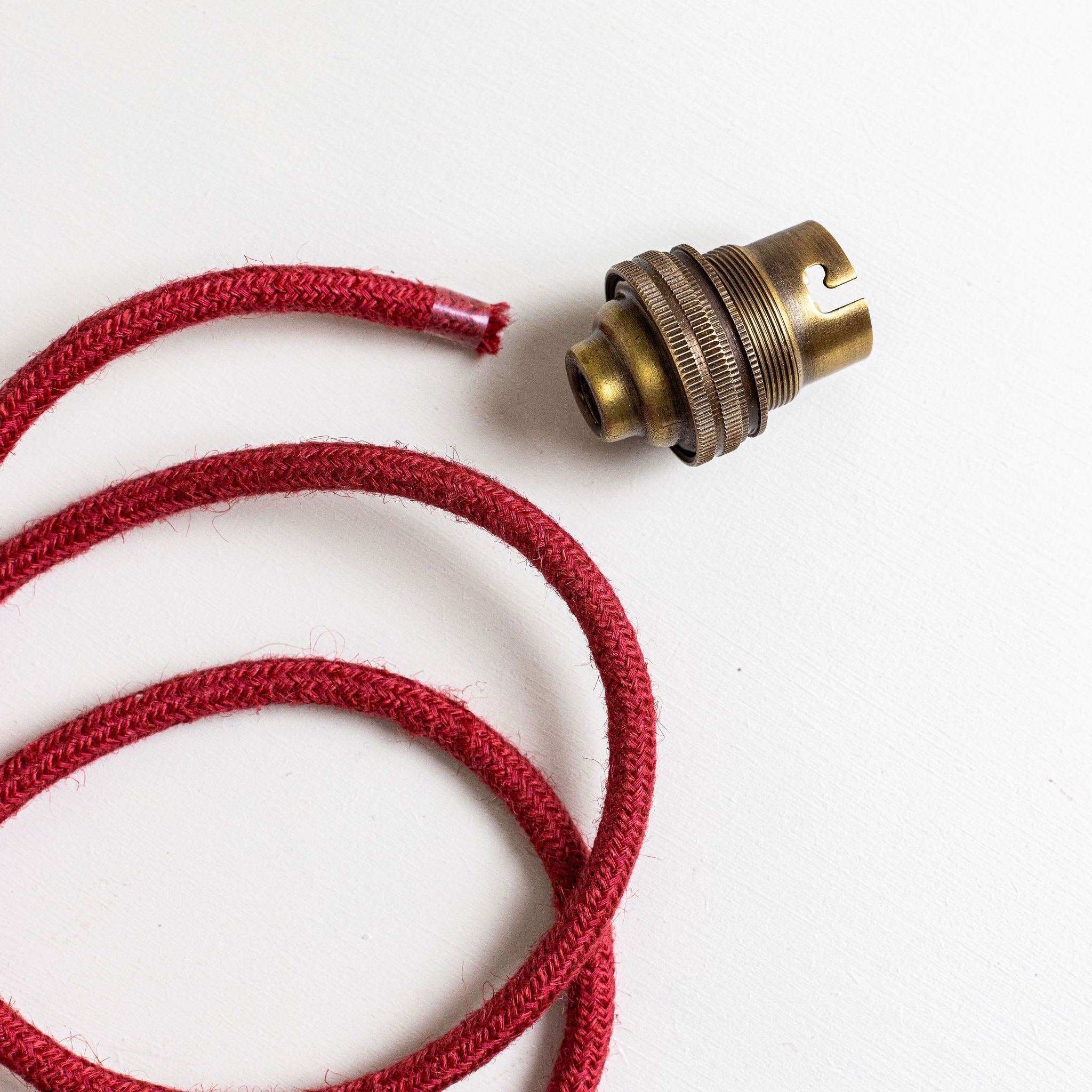 Jute Flex and Bulb Holder, Orange