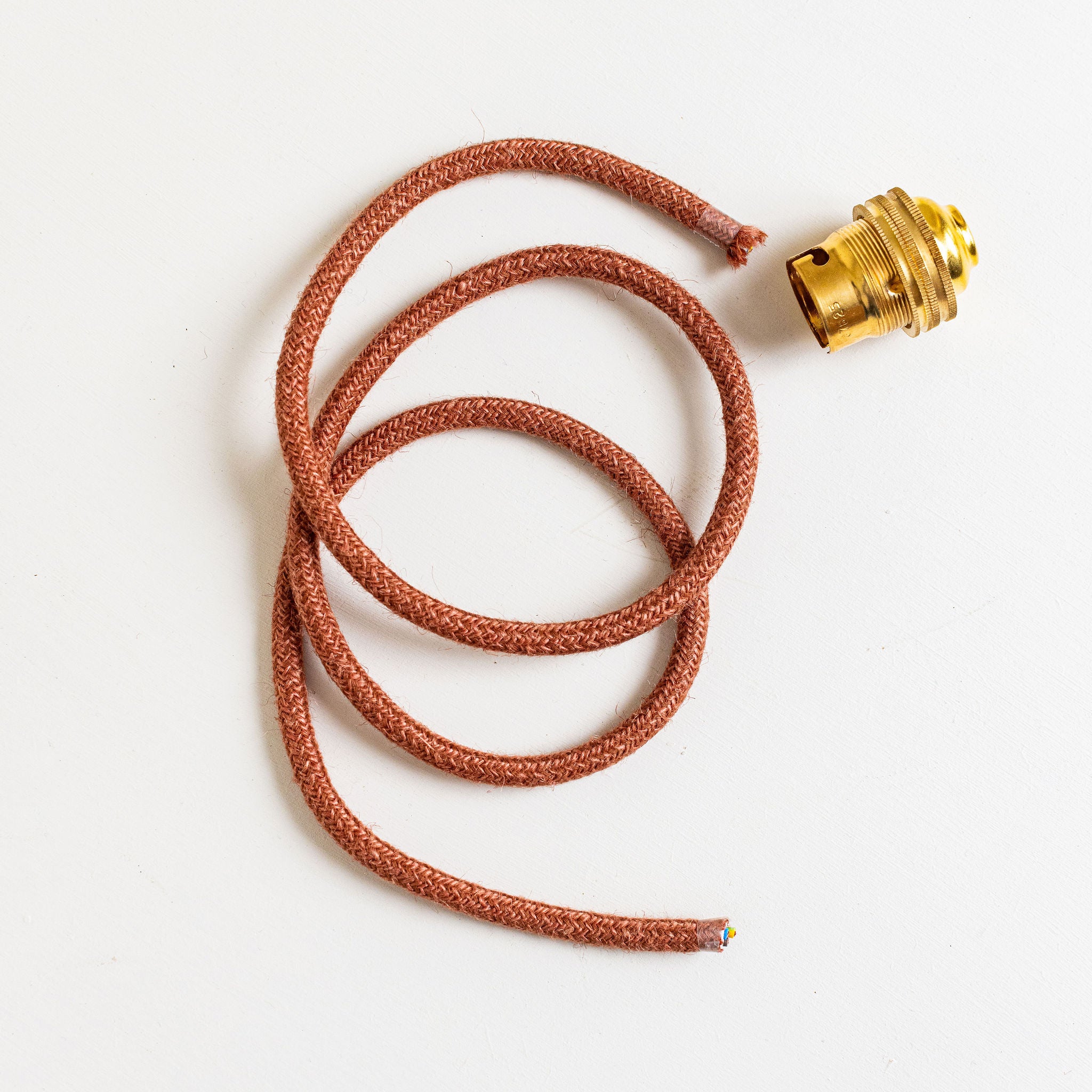 Jute Flex and Bulb Holder, Red