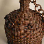 Heather Rattan Pendant Shade, Small close up