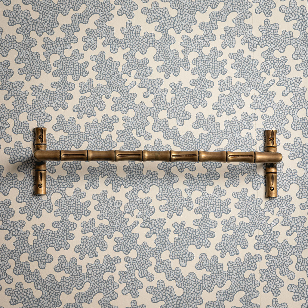 Linley Bamboo Towel Rack, Antique Brass lifestyle