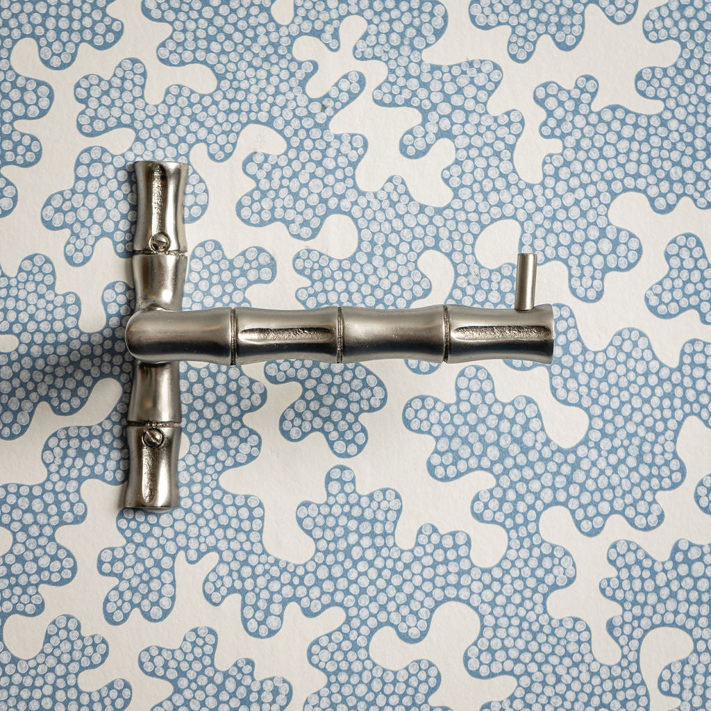 Linley Toilet roll holder chrome brass lifestyle