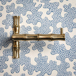 Linley Toilet roll holder lacquered brass front image
