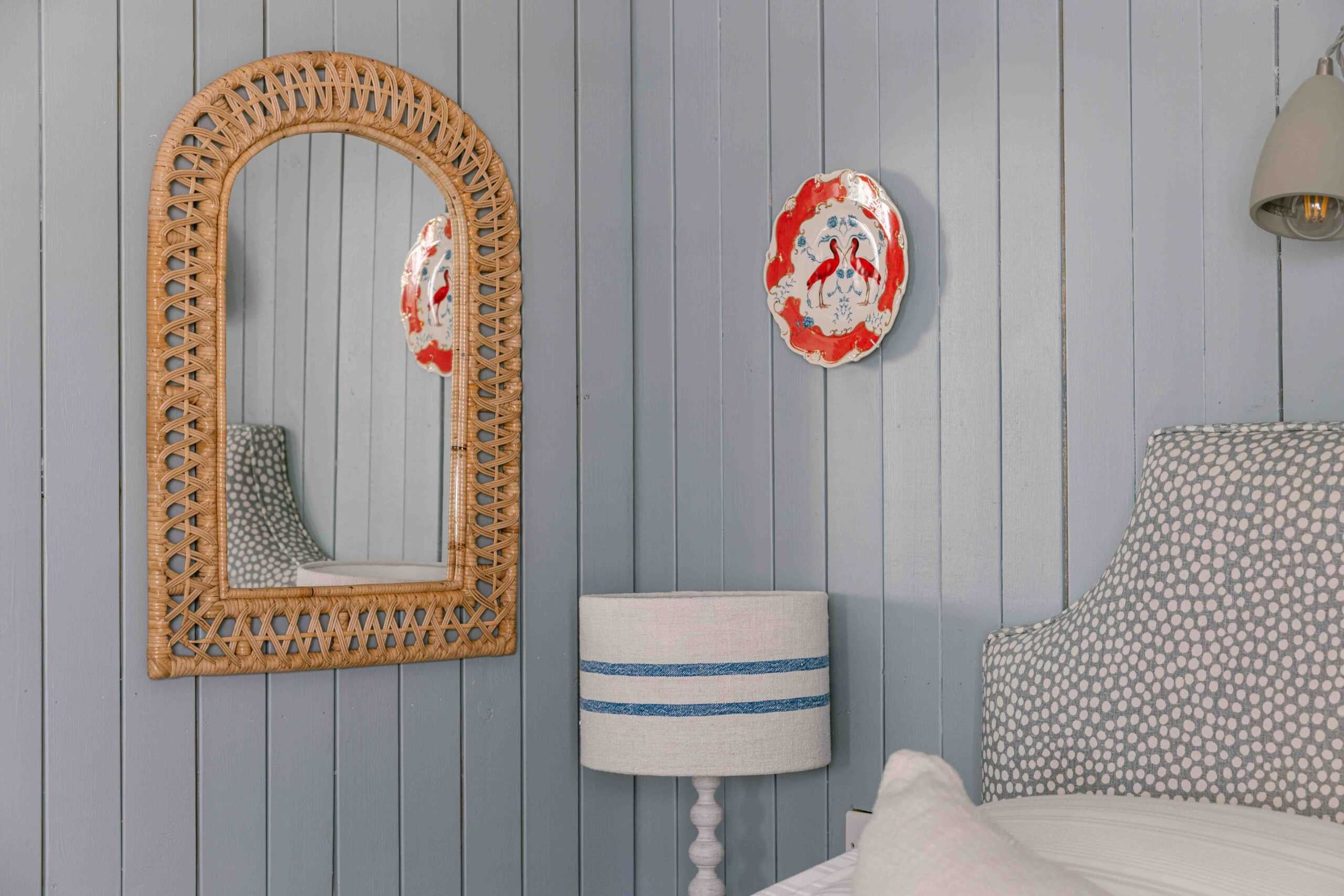 Rattan Royal Arch Mirror 