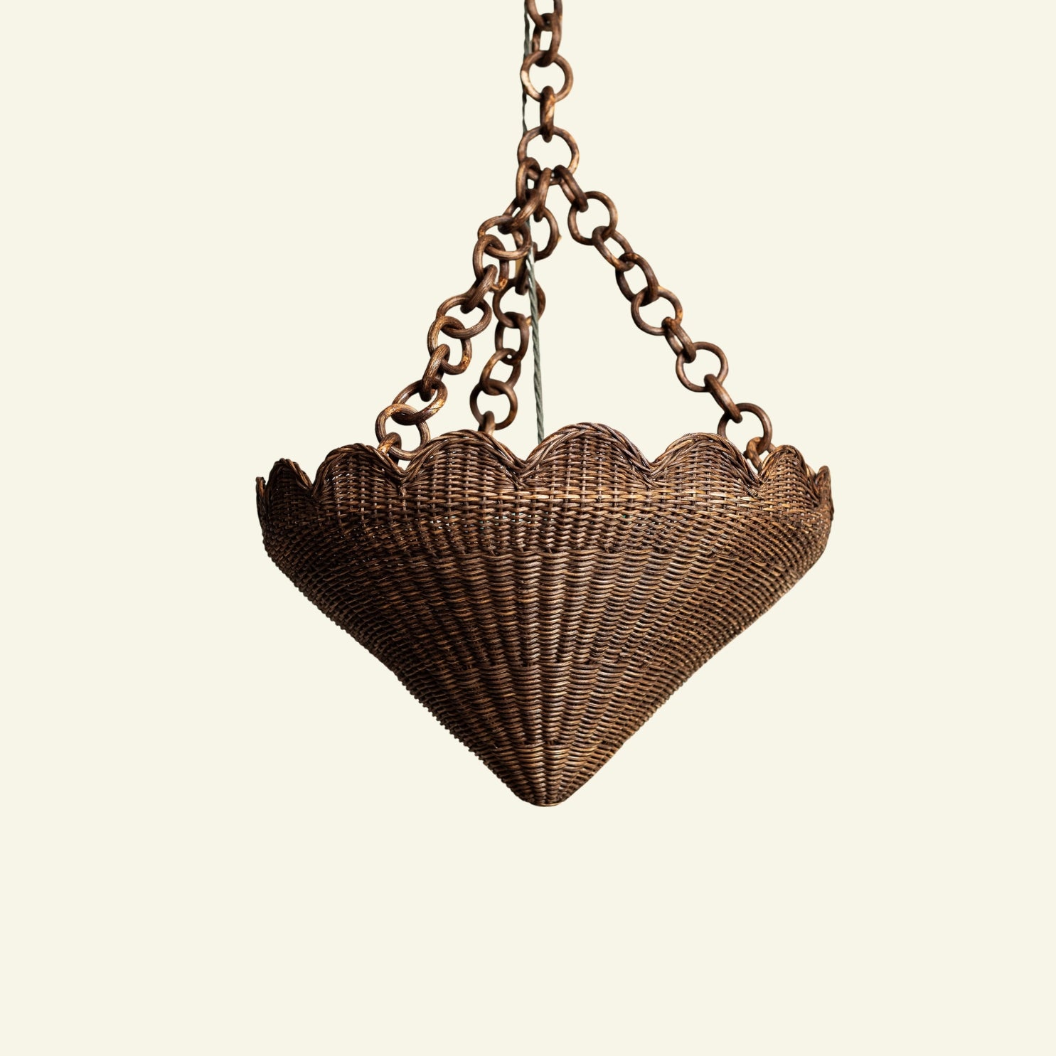 Primrose Rattan Pendant Shade, Teak