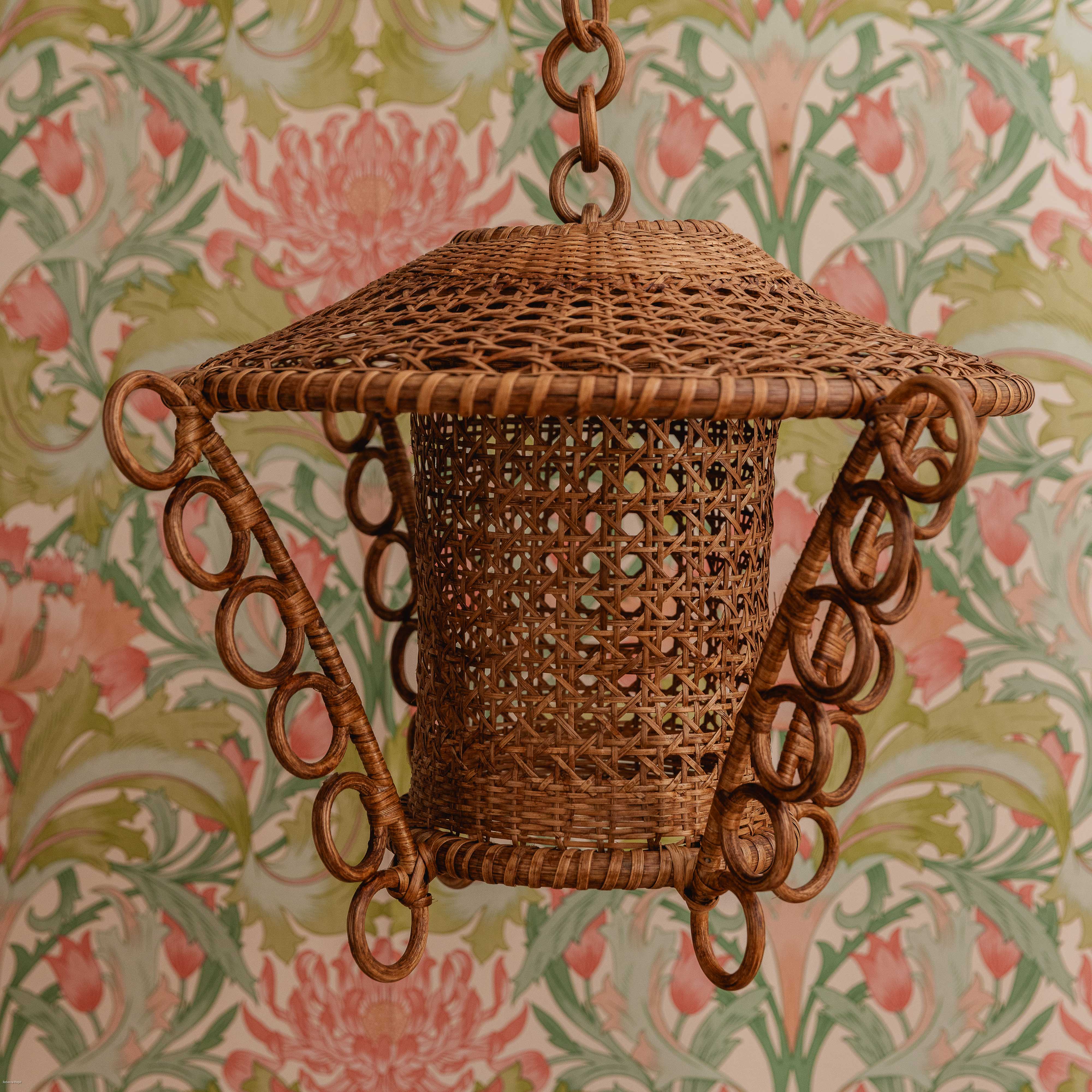 Retro-rattan-pendant-shade-lantern