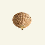 Rita Rattan Ceiling Rose, Natural