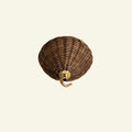 Rita Rattan Ceiling Rose, Teak