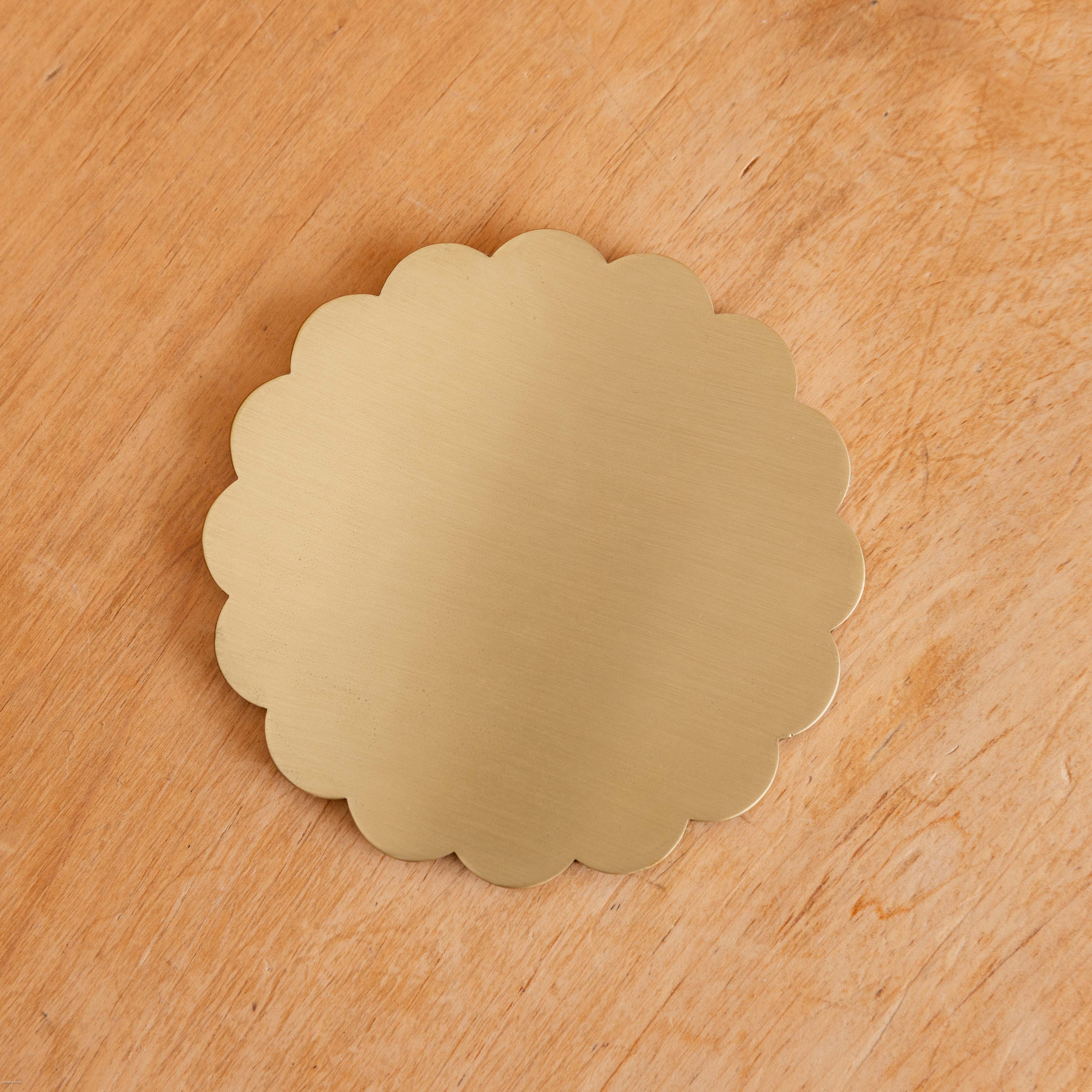 Scalloped-brass-coaster-