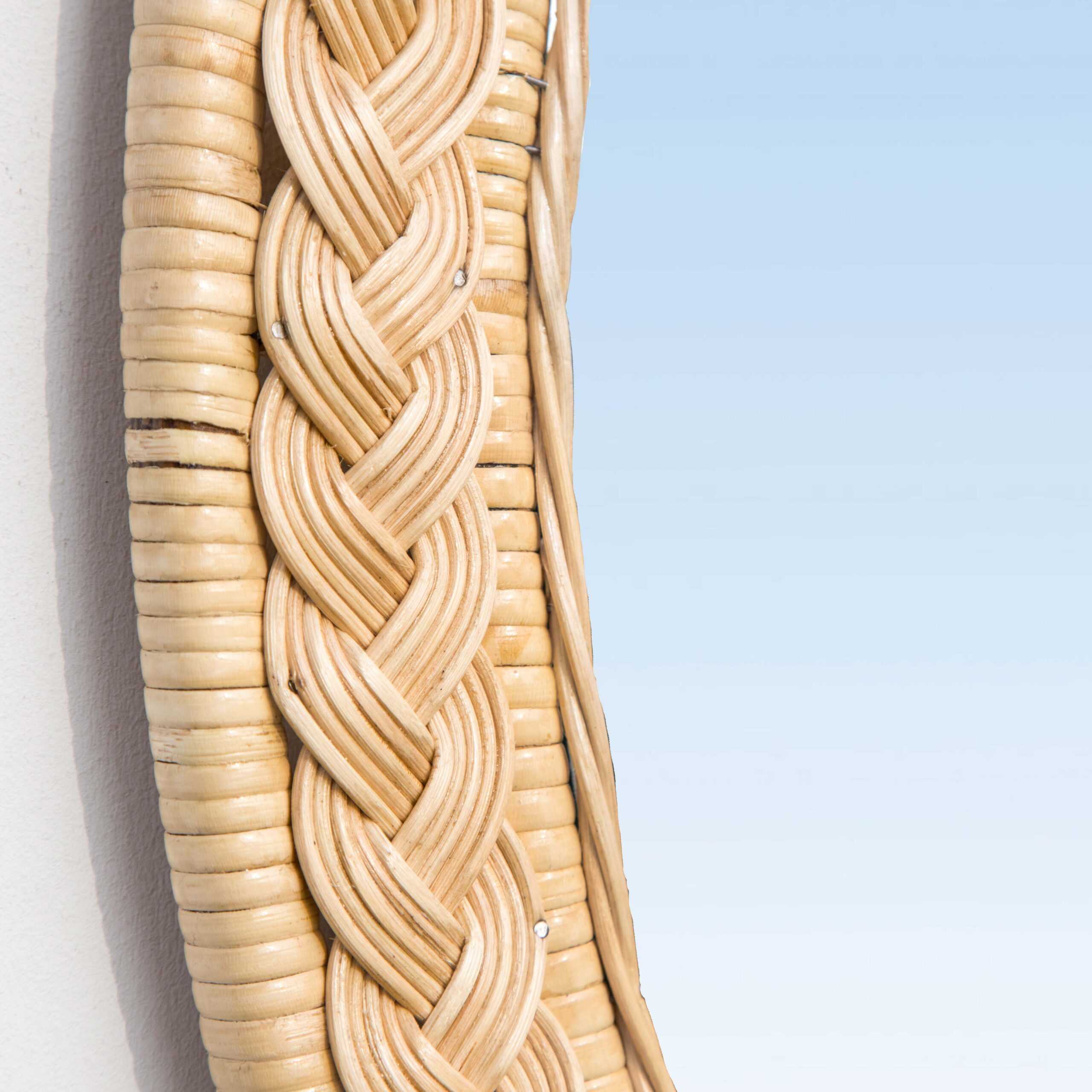 Serena Rattan Oval Mirror
