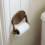 Shell-toilet-roll-holder-aged-brass-side