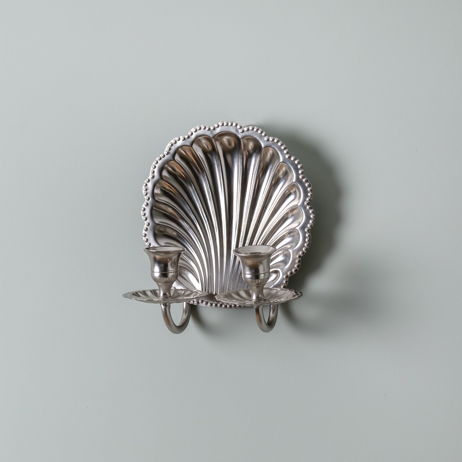 Shell-wall-sconce-ouble-chrome-close-up