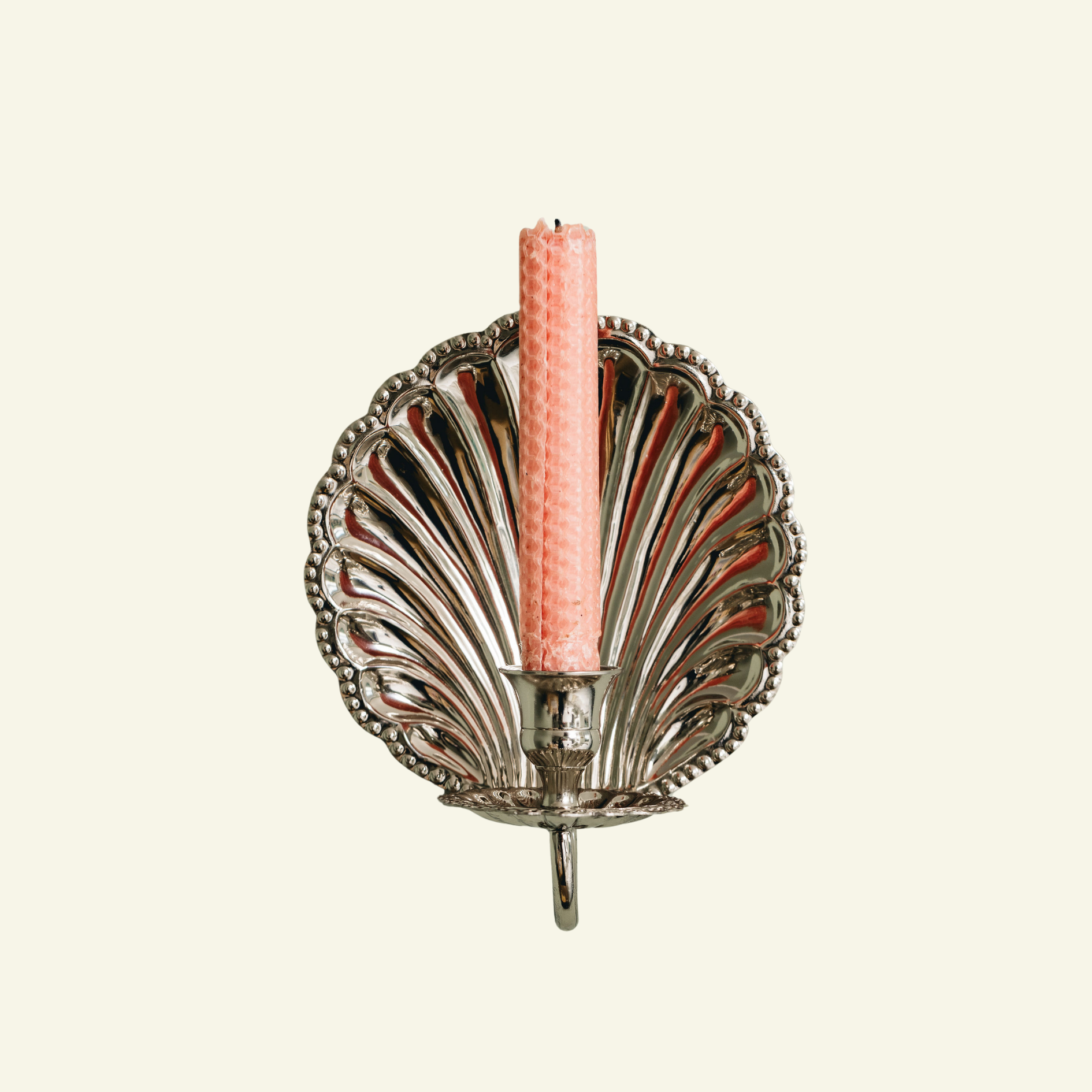 Shell-wall-sconce-single-chrome