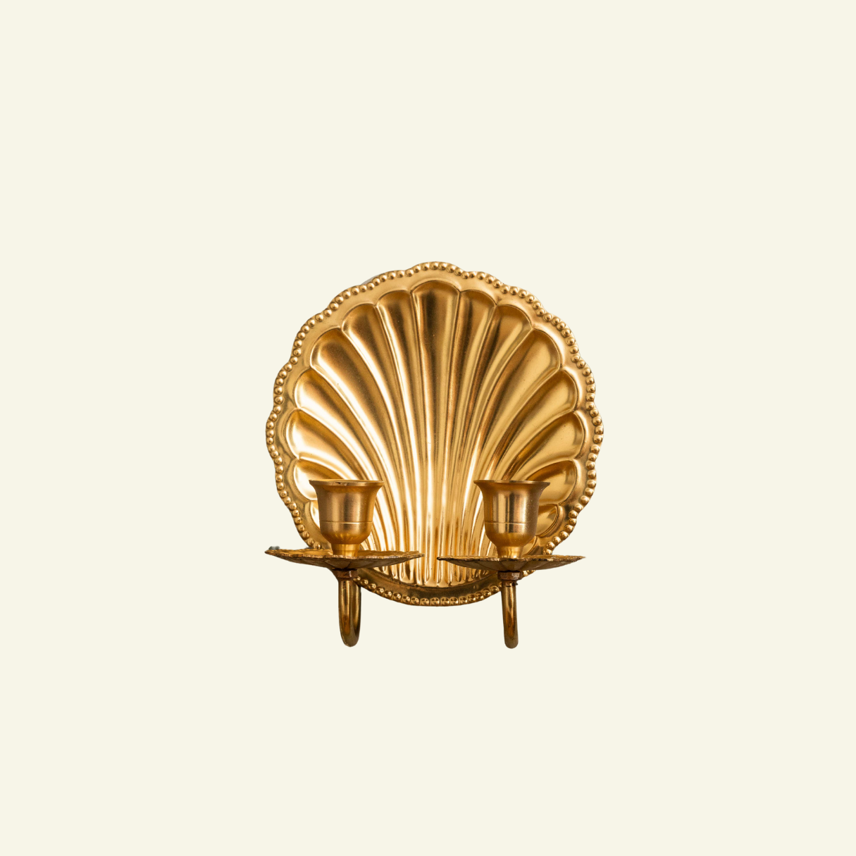Brass shell wall sconce hotsell
