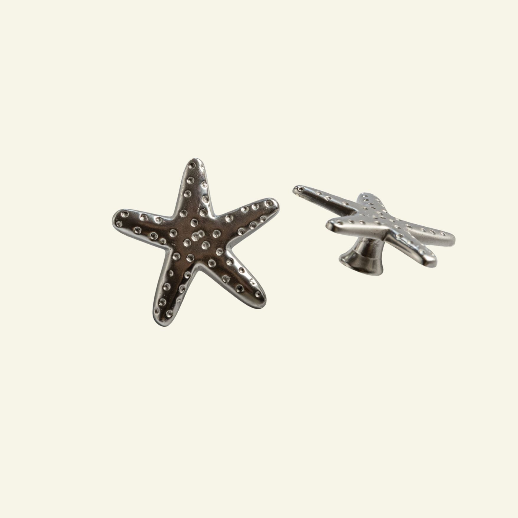 Starfish-knob-chrome-set-of-2