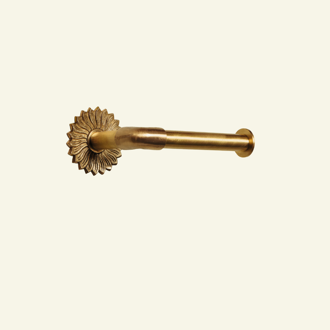 Toler Rool Shells Shell Brass Toilet Roll Holder | Brass Loo Roll Holder | Hastshilp