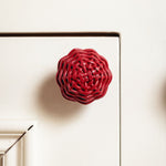 Willow Rattan Knob, Small Red lifestyle