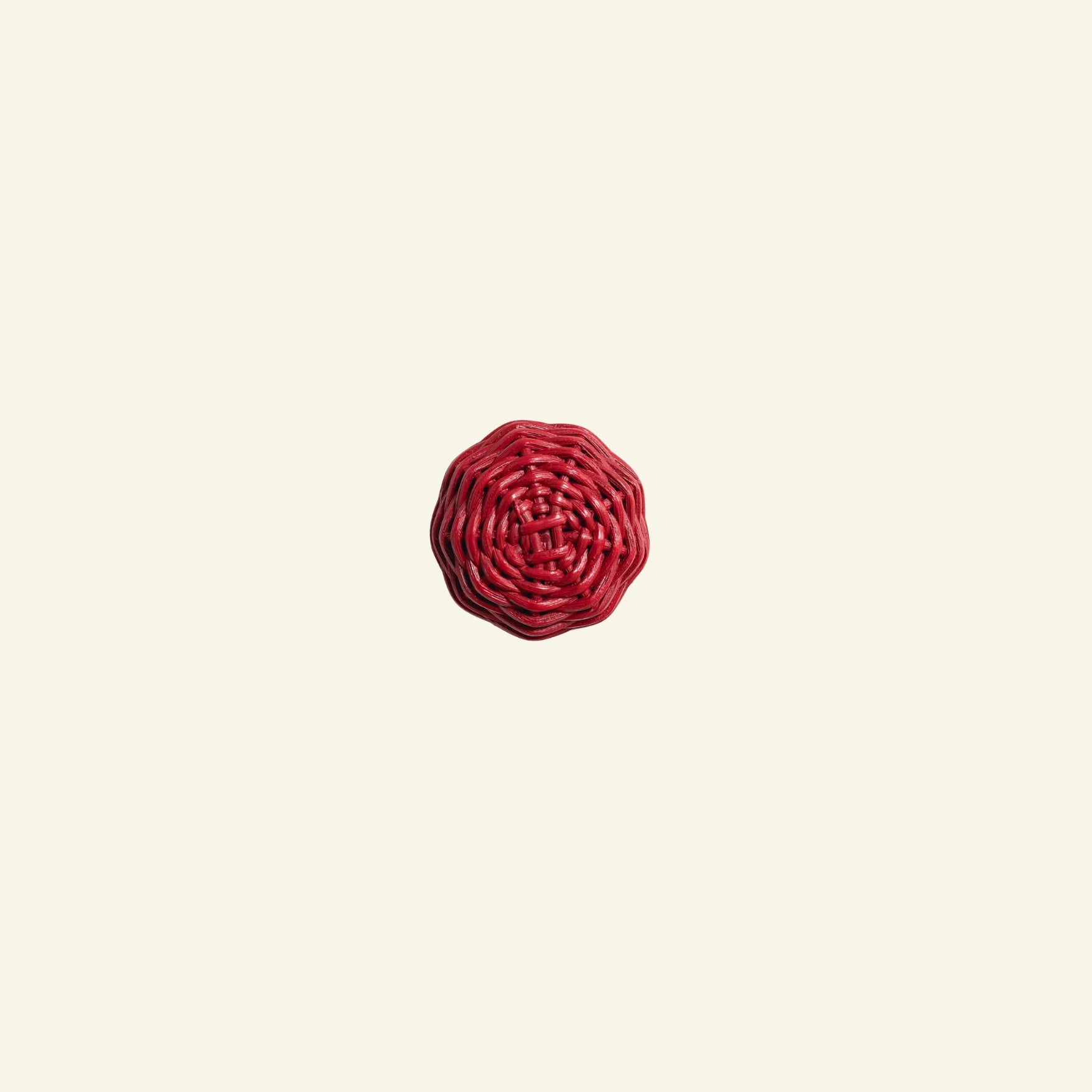 Willow Rattan Knob, Small Red