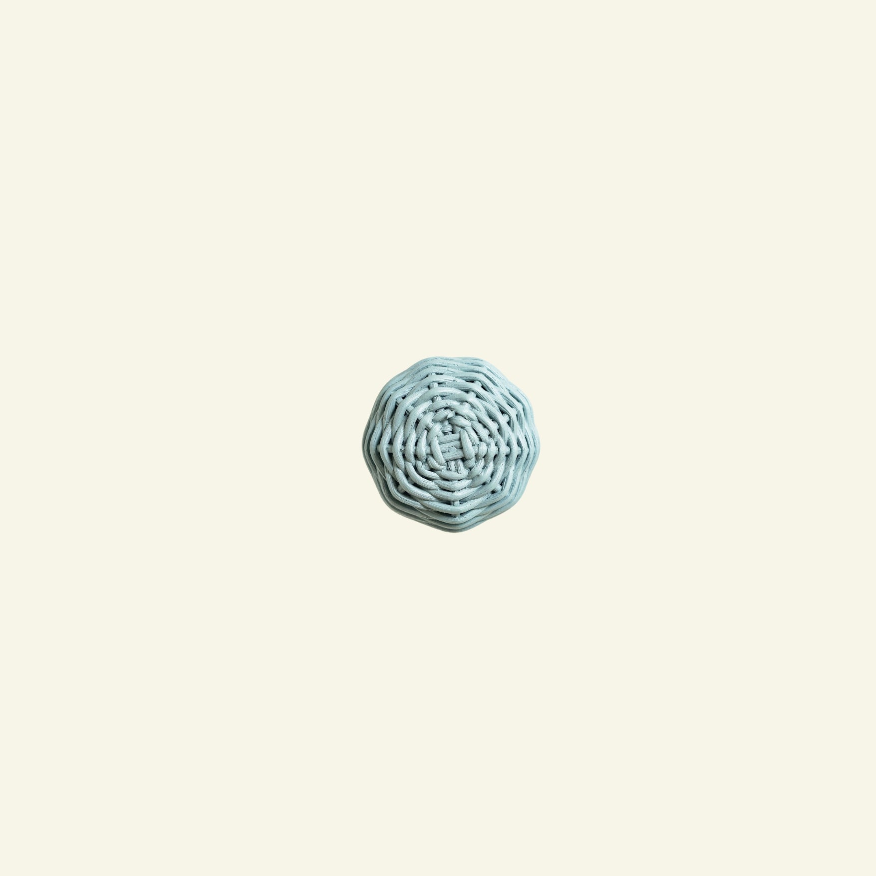 Willow Rattan Knob, Small Blue plain