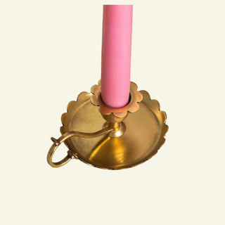 SCALLOPED-BRASS-CANDLE-HOLDER