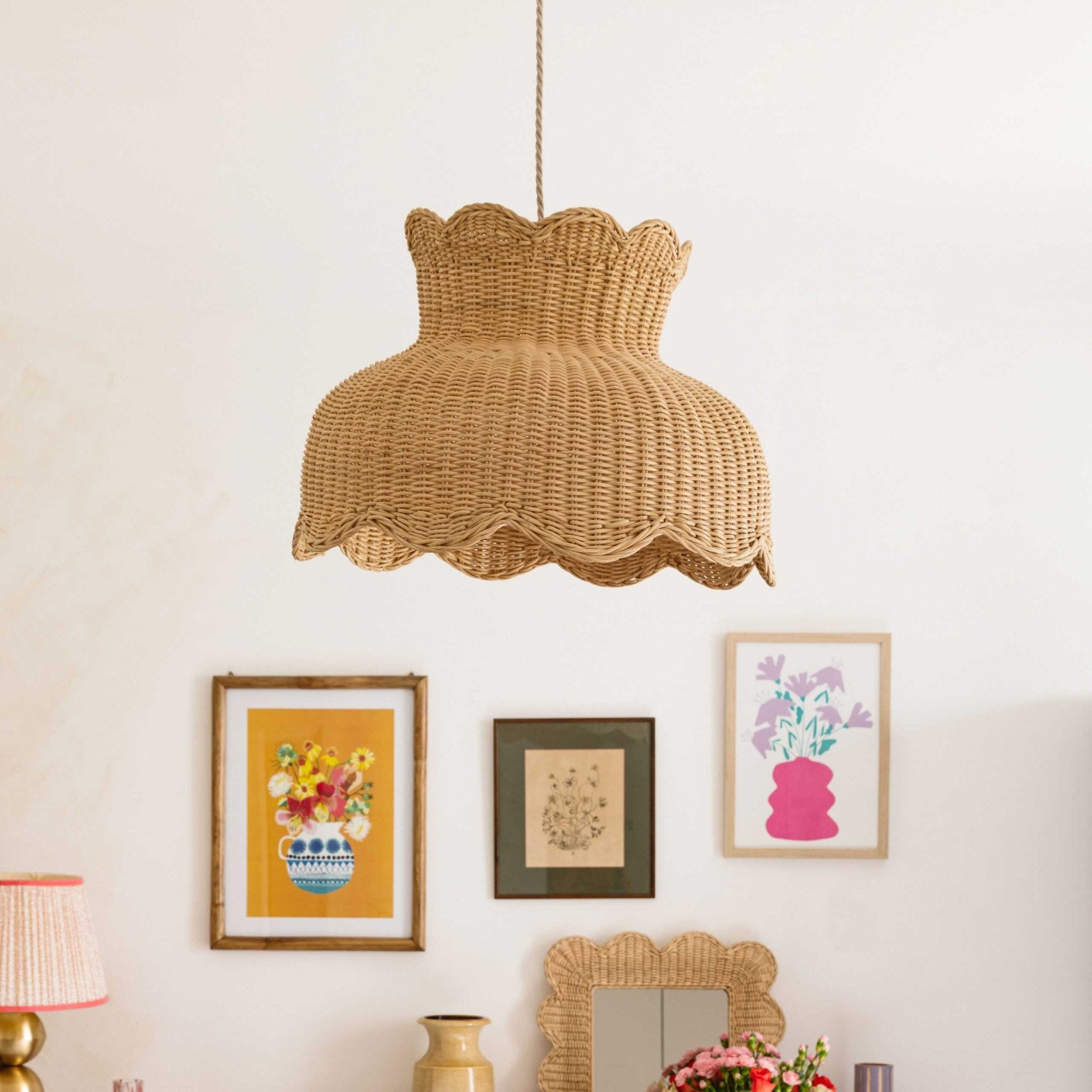 Anar rattan pendant lampshade